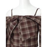 オフショルリボンチェックシャツトップス | LIPSERVICE | 詳細画像38 