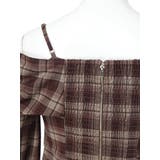 オフショルリボンチェックシャツトップス | LIPSERVICE | 詳細画像42 