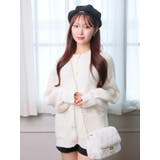 Fluffyラメニットカーディガン | LIPSERVICE | 詳細画像1