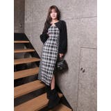 フェザーチェックアンサンブルロングワンピース(WEB限定) | LIPSERVICE | 詳細画像9 