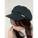 ブラック | ポイントプレートキャスケット | LIPSERVICE