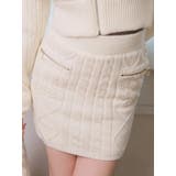 アイボリー | ウォームケーブルニットスカート | LIPSERVICE