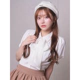 ホワイト | 2wayリボンハーフブラウス | LIPSERVICE