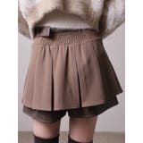 レザーレイヤードプリーツショートパンツ | LIPSERVICE | 詳細画像8 