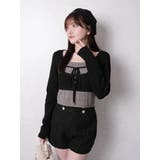 コルセットチェックトップス | LIPSERVICE | 詳細画像2 