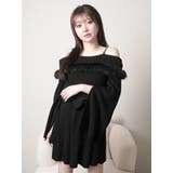 ジュエルチェーンファーオフショルニットワンピース | LIPSERVICE | 詳細画像10