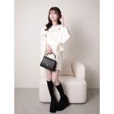 ジュエルチェーンファーオフショルニットワンピース | LIPSERVICE | 詳細画像12