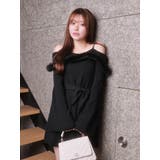 ジュエルチェーンファーオフショルニットワンピース | LIPSERVICE | 詳細画像23