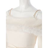 ジュエルチェーンファーオフショルニットワンピース | LIPSERVICE | 詳細画像34