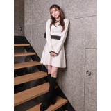 バックリボンバイカラーフレアワンピース | LIPSERVICE | 詳細画像9