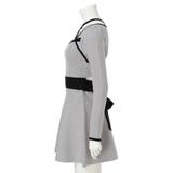 バックリボンバイカラーフレアワンピース | LIPSERVICE | 詳細画像36