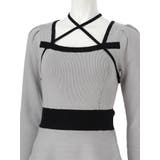 バックリボンバイカラーフレアワンピース | LIPSERVICE | 詳細画像37