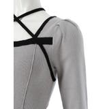 バックリボンバイカラーフレアワンピース | LIPSERVICE | 詳細画像38