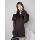 ファーオフショルボタンニットワンピース | LIPSERVICE | 詳細画像28 