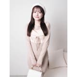 デコルテオープンバイカラーリボンニットワンピース | LIPSERVICE | 詳細画像28