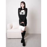 デコルテオープンバイカラーリボンニットワンピース | LIPSERVICE | 詳細画像40