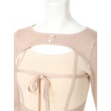 デコルテオープンバイカラーリボンニットワンピース | LIPSERVICE | 詳細画像59