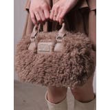 ブラウン | プードルボアミニボストンバッグ | LIPSERVICE