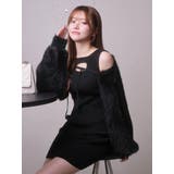 デコルテオープンドッキングニットワンピース | LIPSERVICE | 詳細画像1 