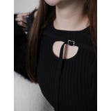 デコルテオープンドッキングニットワンピース | LIPSERVICE | 詳細画像37 