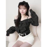 リボンオフショルロングスリーブトップス | LIPSERVICE | 詳細画像70 