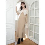 リボンオフショルバイカラーワンピース | LIPSERVICE | 詳細画像2 