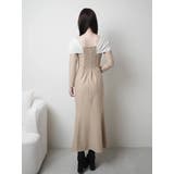 リボンオフショルバイカラーワンピース | LIPSERVICE | 詳細画像15 