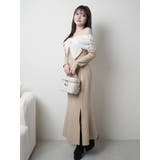 リボンオフショルバイカラーワンピース | LIPSERVICE | 詳細画像19 