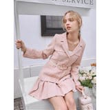 ベルト付ツイードミドルジャケット | LIPSERVICE | 詳細画像4 