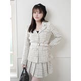 ベルト付ツイードミドルジャケット | LIPSERVICE | 詳細画像7 