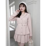 ベルト付ツイードミドルジャケット | LIPSERVICE | 詳細画像17 