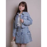 Jewelデニムクロップドジャケット | LIPSERVICE | 詳細画像5 