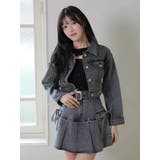 Jewelデニムプリーツスカート | LIPSERVICE | 詳細画像15