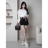 チュールギャザーオフショルトップス | LIPSERVICE | 詳細画像3 