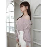 チュールギャザーオフショルトップス | LIPSERVICE | 詳細画像12 