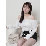 チュールギャザーオフショルトップス | LIPSERVICE | 詳細画像28 