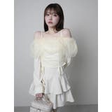 チュールギャザーオフショルトップス | LIPSERVICE | 詳細画像35 