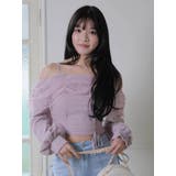 チュールギャザーオフショルトップス | LIPSERVICE | 詳細画像42 