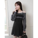 オフショルシャツレイヤードライクワンピース | LIPSERVICE | 詳細画像24