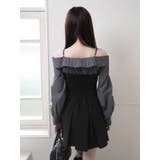 オフショルシャツレイヤードライクワンピース | LIPSERVICE | 詳細画像28