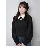 デコルテオープンロングスリーブブラウス | LIPSERVICE | 詳細画像4 