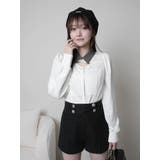 デコルテオープンロングスリーブブラウス | LIPSERVICE | 詳細画像25 