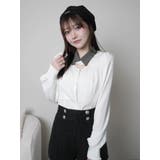 デコルテオープンロングスリーブブラウス | LIPSERVICE | 詳細画像27 