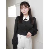 デコルテオープンロングスリーブブラウス | LIPSERVICE | 詳細画像32 