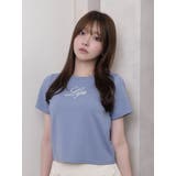 ダークブルー | LIPロゴアクセントTシャツ | LIPSERVICE