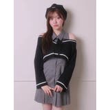 グレー | シャツレイヤードセットワンピース | LIPSERVICE