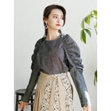 ギャザーショルダーデニムブラウス | LADYMADE | 詳細画像1 