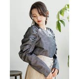 ギャザーショルダーデニムブラウス | LADYMADE | 詳細画像2 