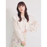 アイボリー | 2WAYフレアBIGカラーブラウス | LADYMADE