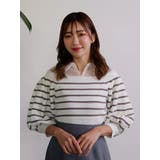 シャツレイヤードボリュームスリーブニット | LADYMADE | 詳細画像15